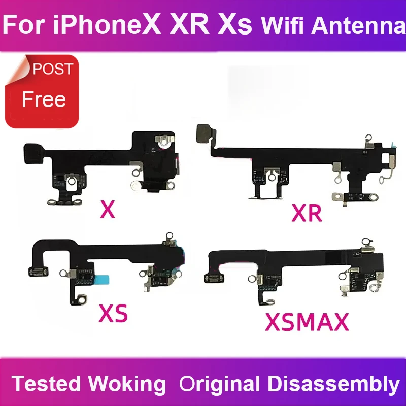 1Pcs Original WiFi Antenna Signal Flex Cable for iPhone XR X Xs XsMax Wireless Wi-Fi Ribbon Parts Tested working