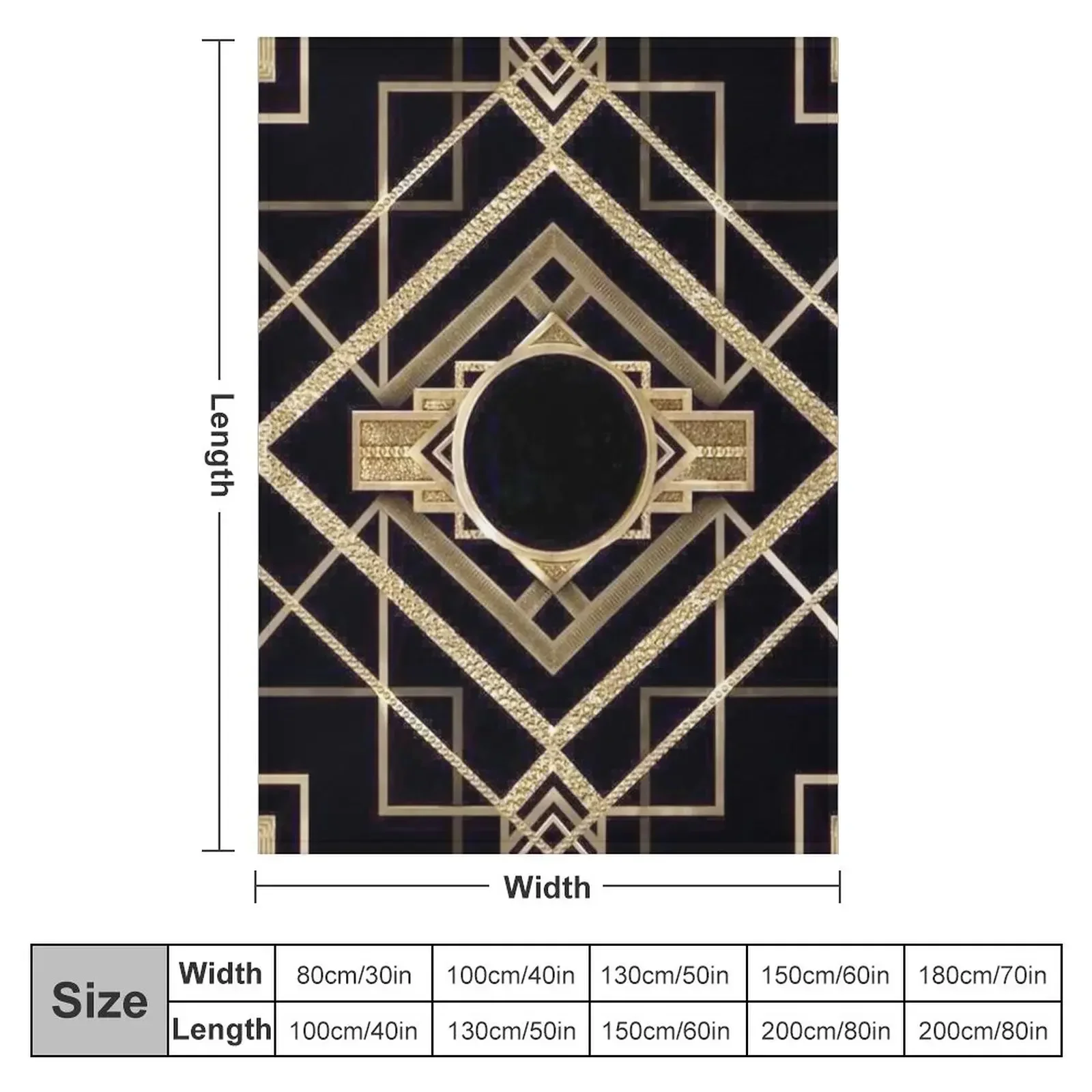 Art deco,vintage,1920 era,The Great Gatsby,gold,black,pattern,elegant,chic,modern,trendy Throw Blanket Polar Beautifuls Blankets