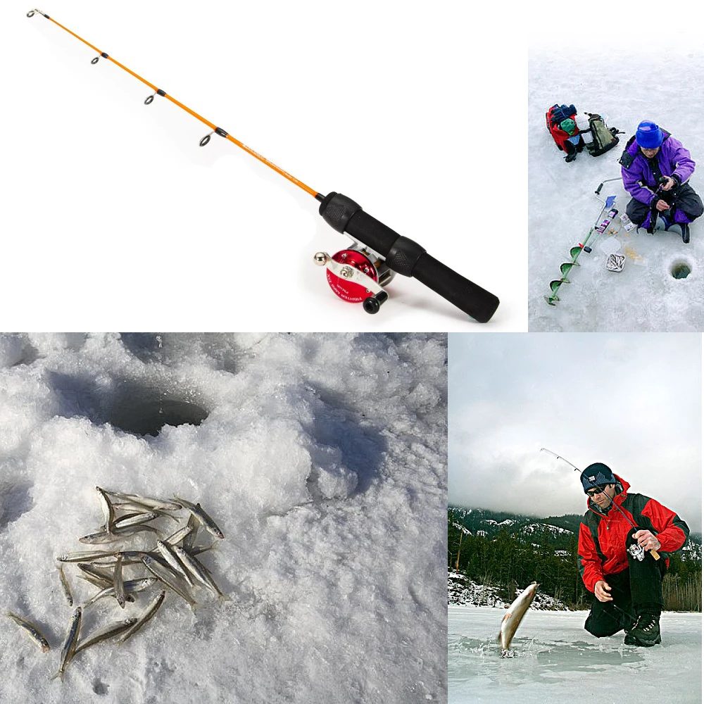 MNFT 1Pcs Fiberglass Ice Fishing Rod 50cm Winter Spinning Pole Ultralight With EVA Handle Durable Winter Ice Fishing Tackle image 6