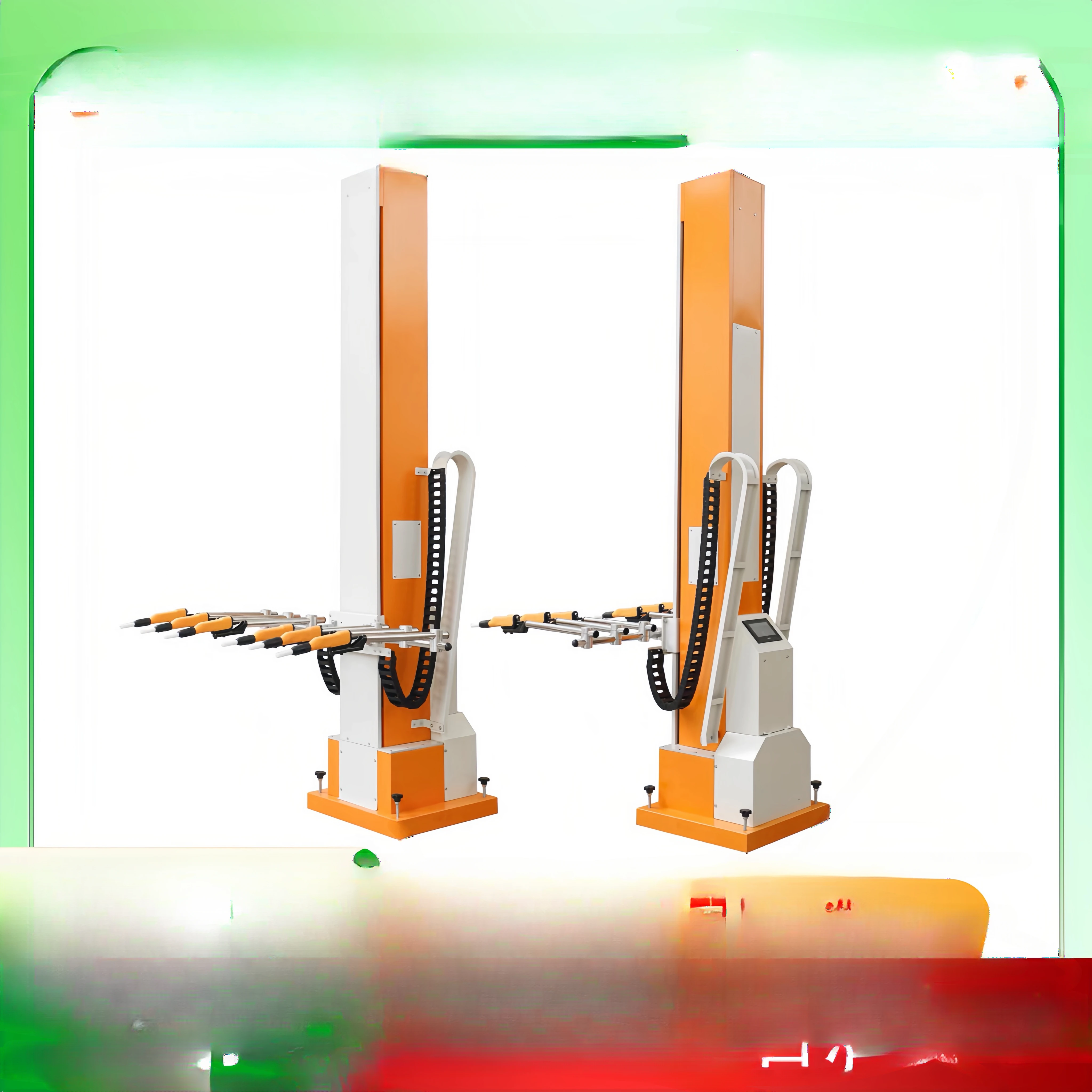 Automatic lifting reciprocating spraying frequency conversion elevator reciprocating spraying machine