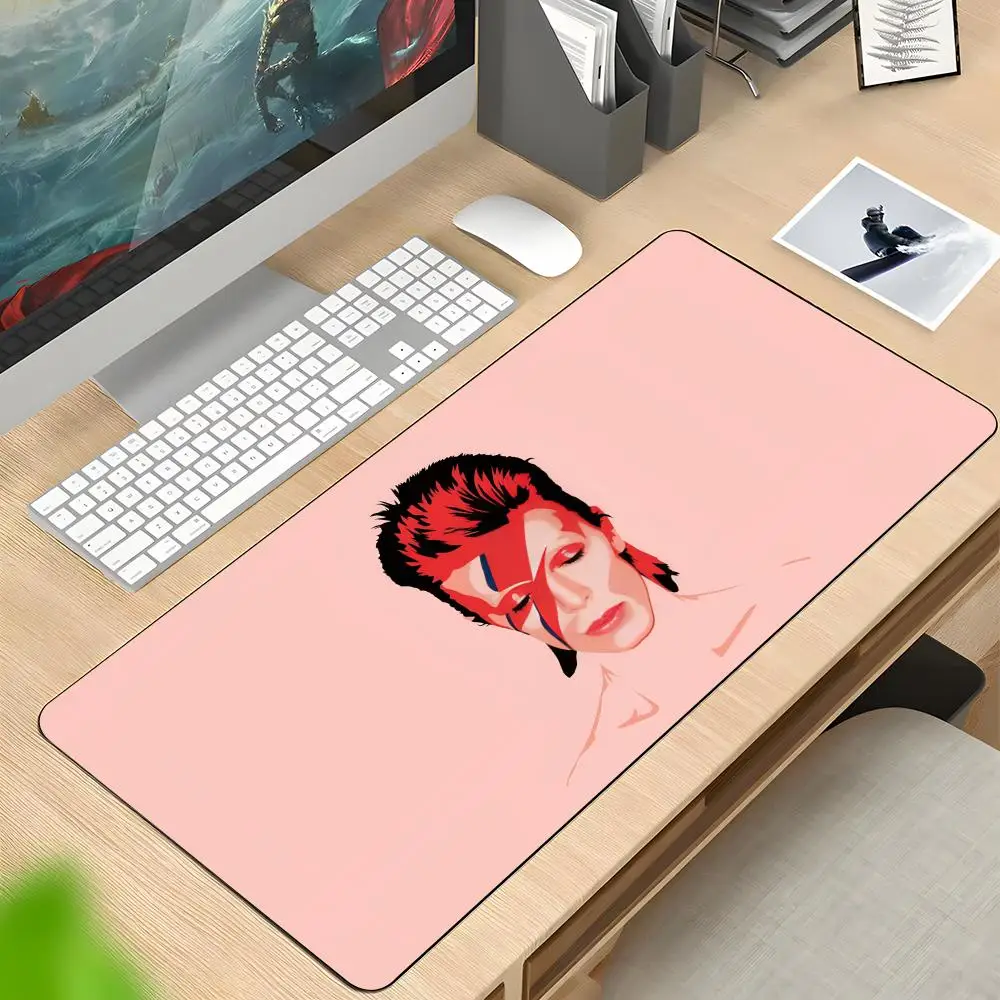 D-David B-Bowie Mouse Pad Rubber Mat Laptop Xxl Mousepad Notebook Gamer Computer Table Gaming Accessories
