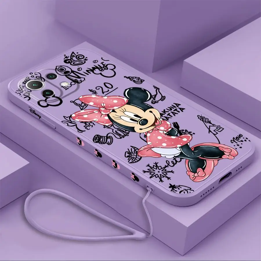 Disney Minnie Phone Case for Xiaomi Mi 11 Lite12T  10T 11T Pro 13 pro Poco X3 Pro F4 F5 X4 X5 Pro X3 nfc Soft TPU