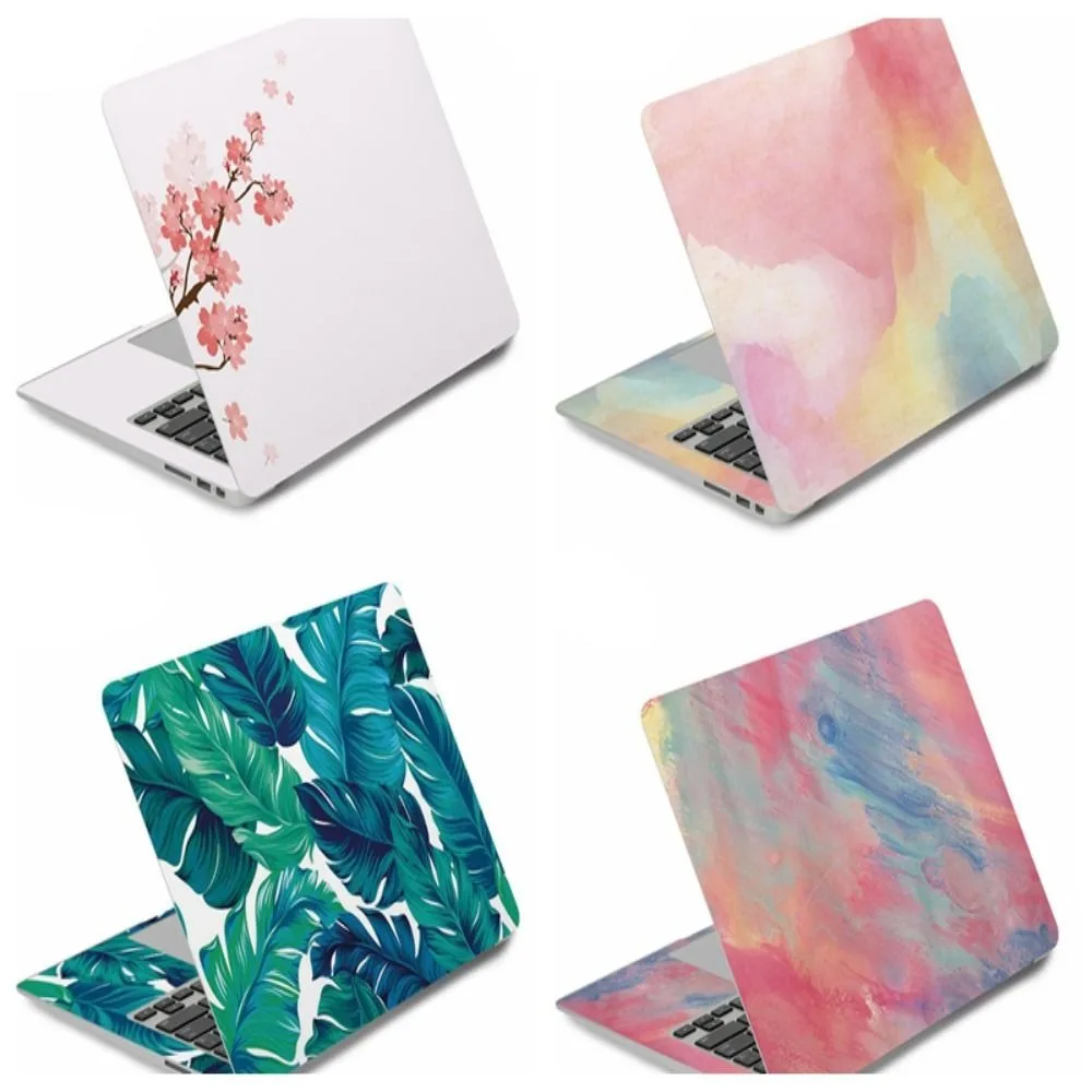 DIY Laptop Stickers Skins A+C Side Waterproof Laptop Decor Vent Holes PVC for Macbook /HP / Dell / Lenovo / Acer / ASUS