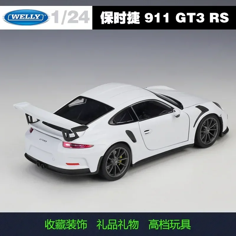 Welly 1:24 2016 Porsche 911 GT3 RS Alloy Models Car DiecastMetal Model Kids Toys Adult Collection Birthday Gift B59