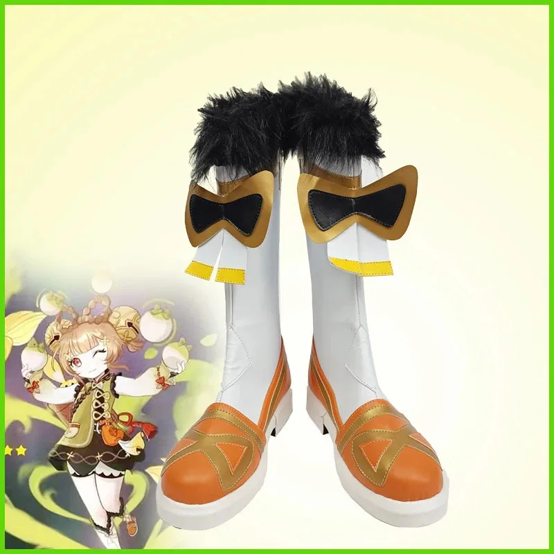 

New Game Cosplay Genshin Impact Yaoyao Shoes Women Boots Customized