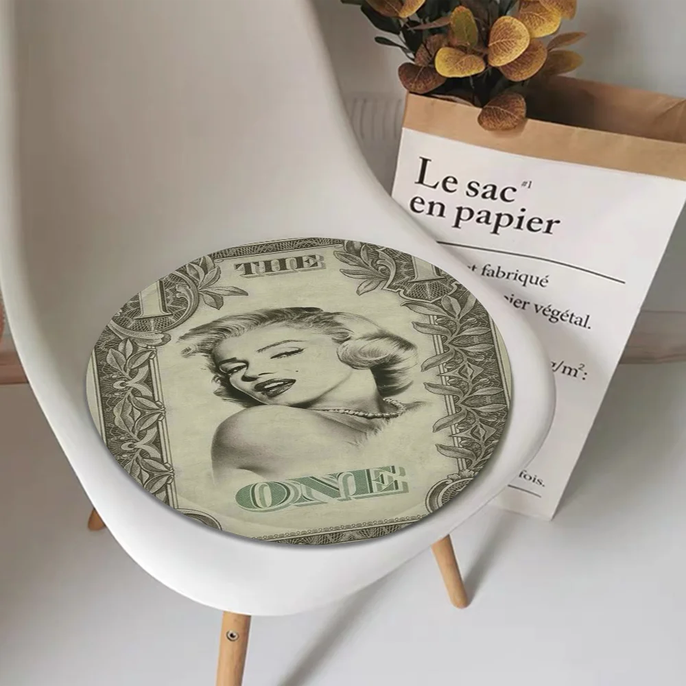 Fashion Movie Star Marilyn Monroe European Dining Chair Cushion Circular Decoration Seat For Office Desk Chair Mat Pad