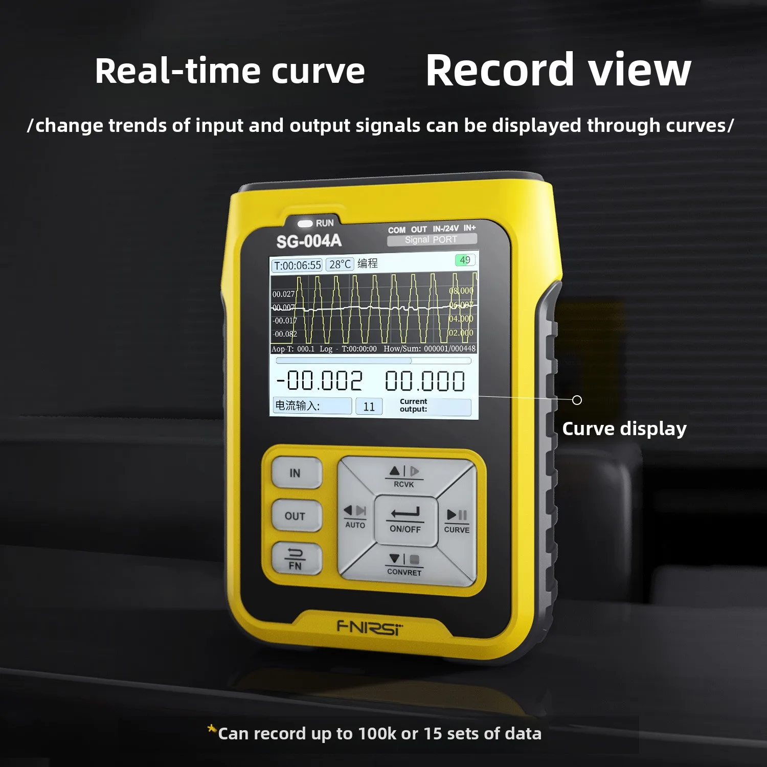 2025 حار SellFnirsi SG-004A مولد إشارة التناظرية متعددة الوظائف 4-20Ma الحرارية المقاومة شرط الموجي للجهد و C