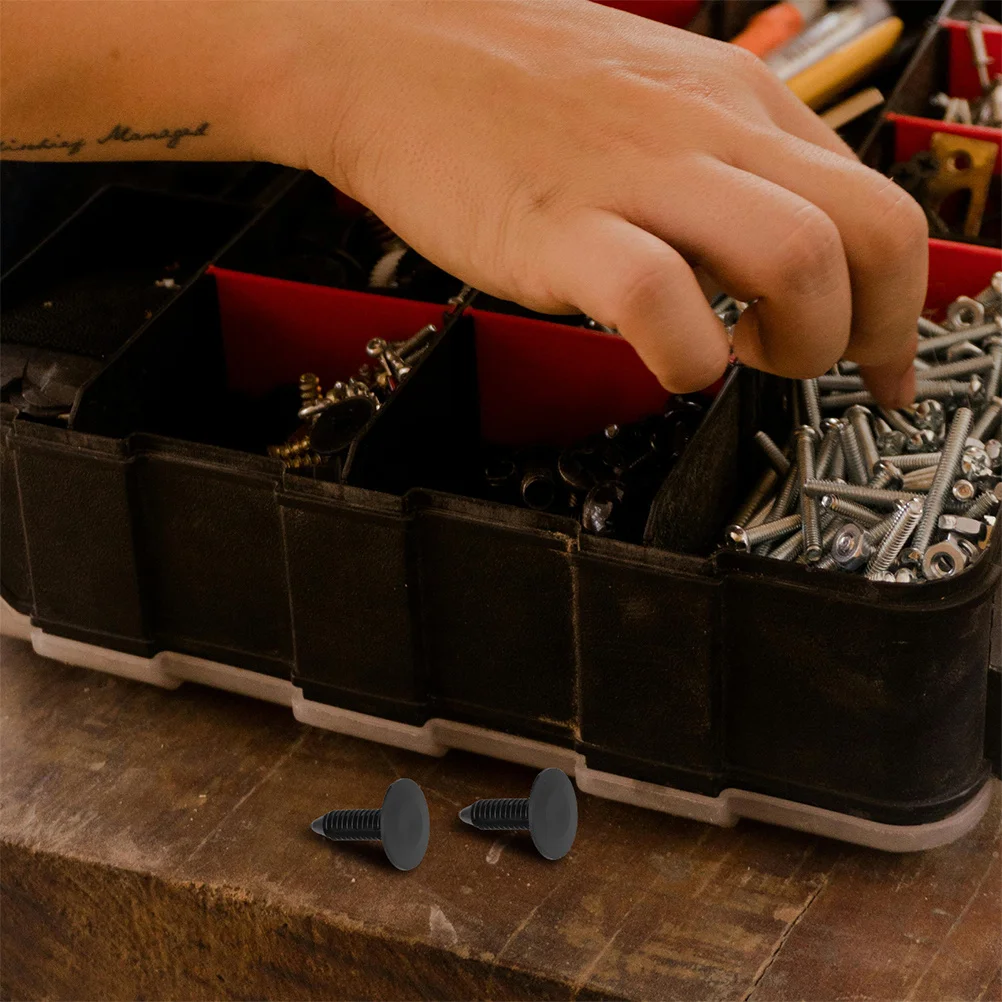 

30Pcs Black Nylon Car Retainer Fasteners Easy Install Christmas Tree Clip for Interior Trunk Lining Bumper Shield Clips