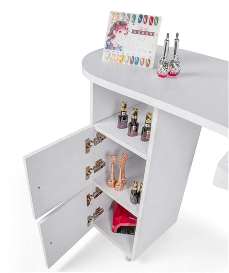 New commercial multi-functional salon nail table with drawers, nail table with cleaning nail SPA storage cabinet