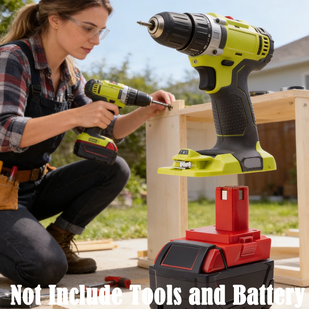 adaptador-conversor-de-bateria-para-milwaukee-18v-lithium-para-ferramentas-eletricas-dewalt-roybi-one-18v-sem-bateria