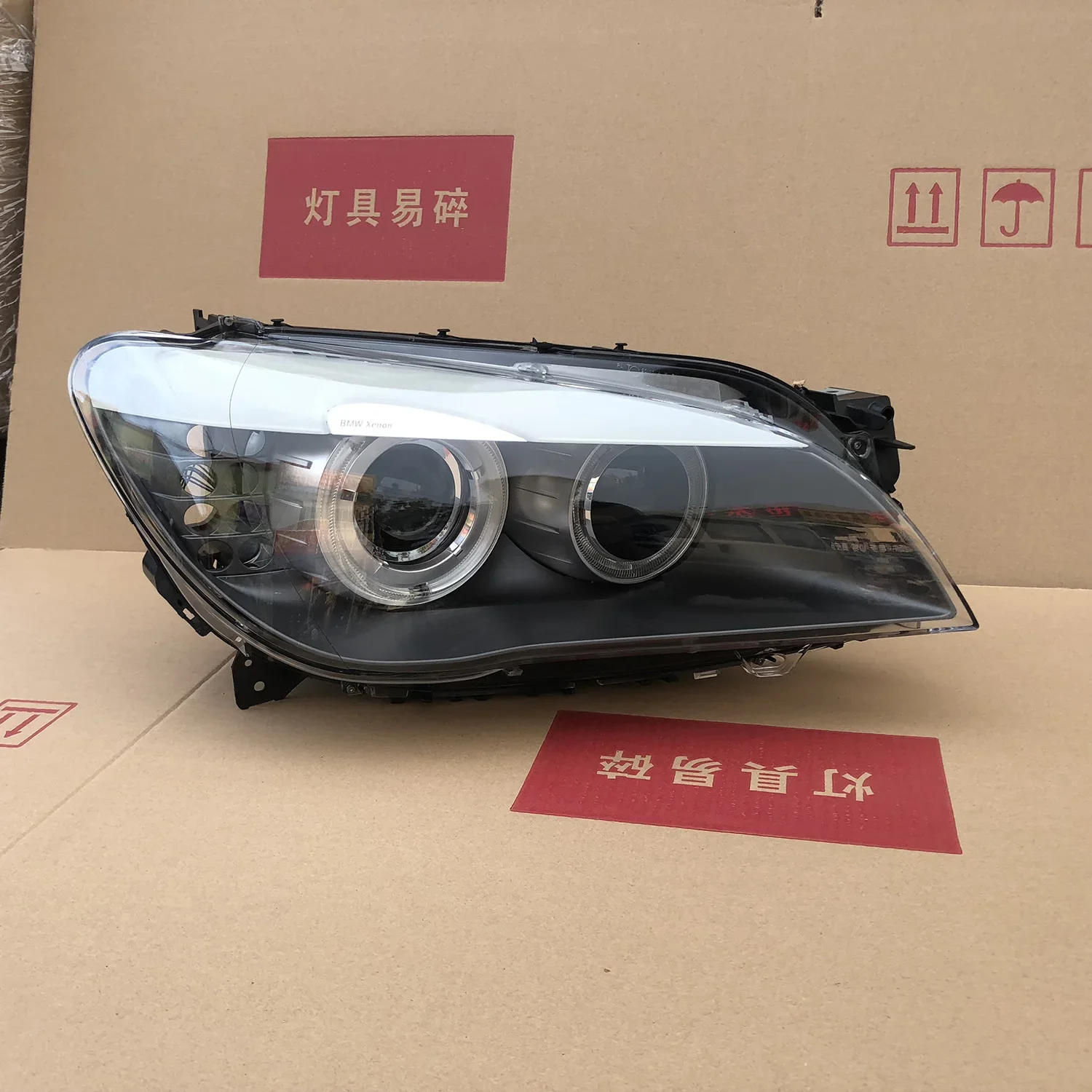 لسيارات BMW 7 Series F01 F02 زينون HID مجموعة مصابيح أمامية AFS 730Li 740i 750 760 2009-2013 أضواء أصلية يسار يمين #3