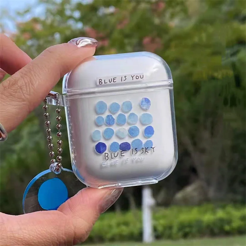 Funda artística con flores y corazón para Apple AirPods 1, 2, 3 Pro, 2.a funda para auriculares Bluetooth, funda protectora suave de silicona, llavero