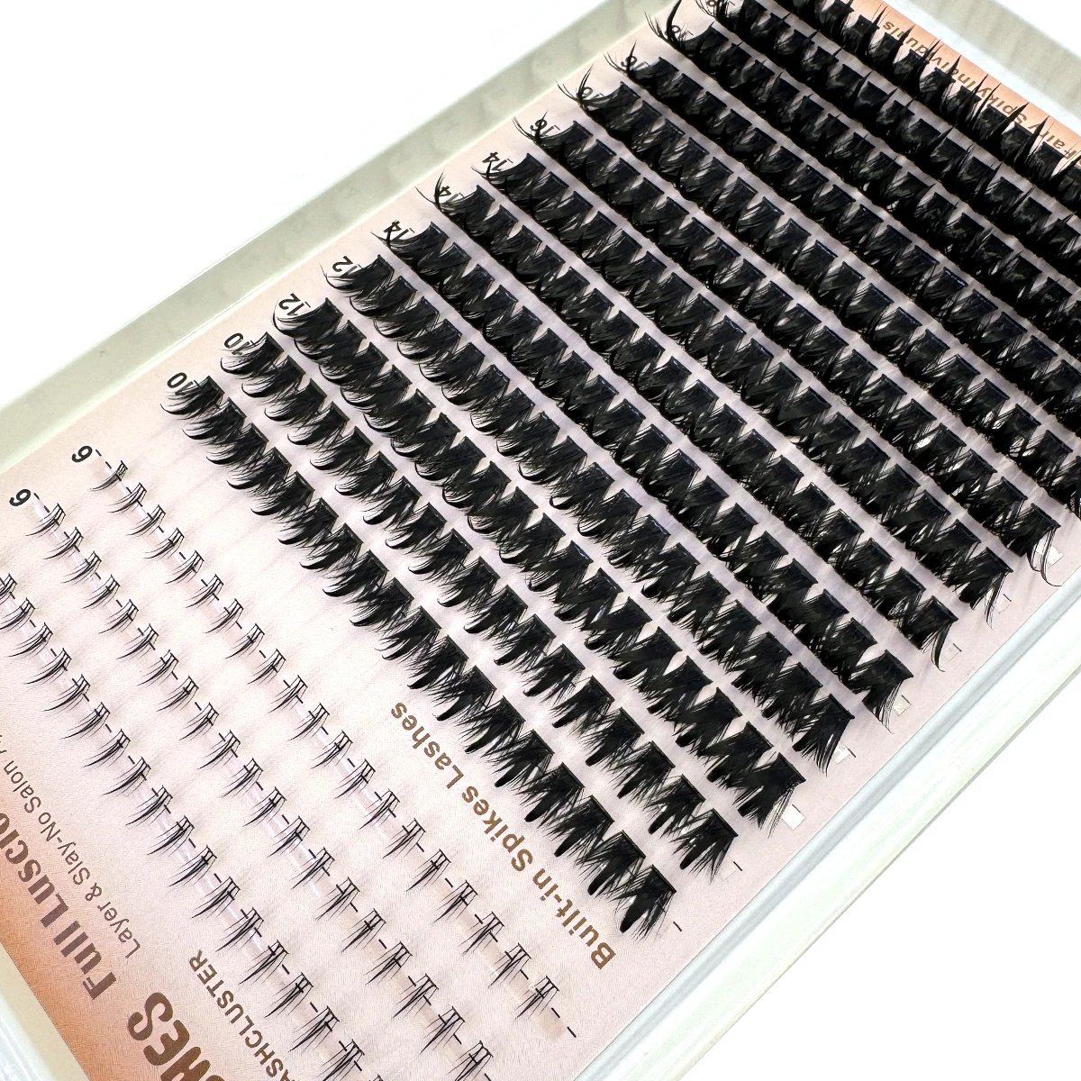 Cluster di ciglia Manga con punte Estensioni delle ciglia a grappolo sottile Graffette di ciglia Anime soffici Ciglia individuali Fata di visone