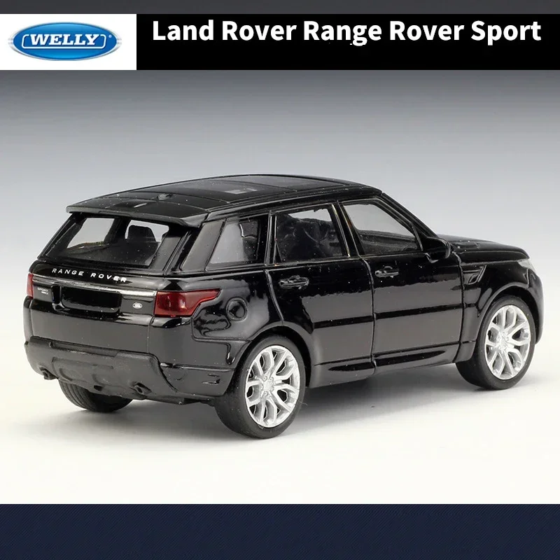 WELLY 1:36 Land Rover Range Rover Sport SUV Simulazione Veicoli giocattolo Modello in lega Tirare indietro Collezione di giocattoli Auto regalo