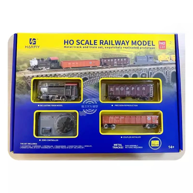 HO Maßstab 1/87 Zugmodell-Set 66100 mit Lokomotivwagen und Gleisbasis, geeignet für Erwachsene und Kinder, perfektes Geschenk