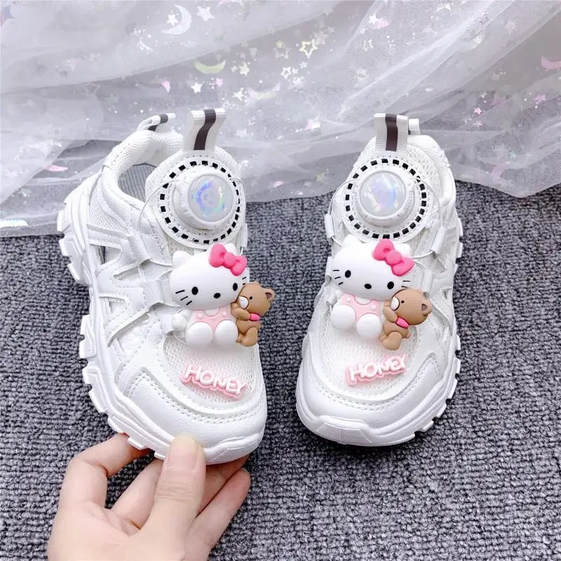 Sanrios Anime Hellokitty Sneaker Cartoon Cinnamoroll Ventileren Veelzijdige Casual Schoen Slijtvast Mijn Melodie Meisje Verjaardagscadeau