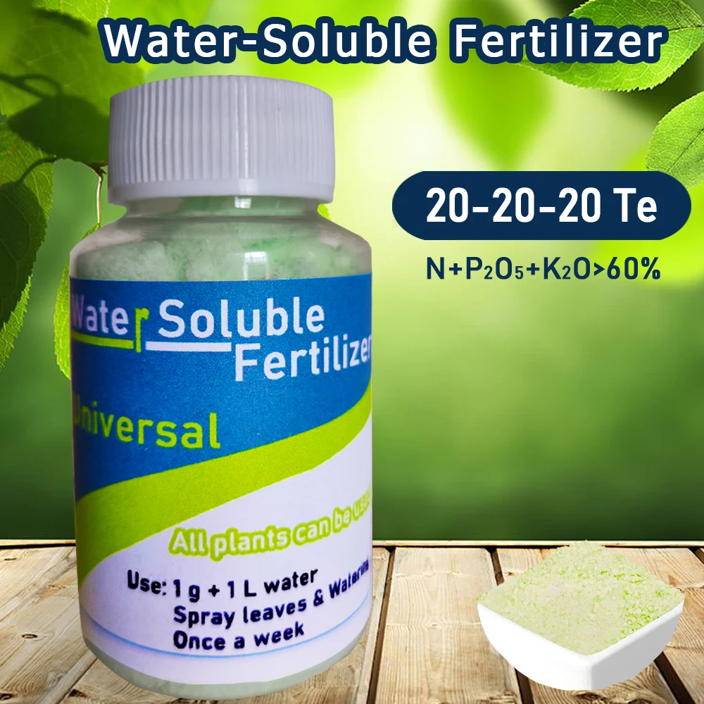 

Water-Soluble Fertilizers for Garden Bottled Professional Flower Containing Phosphorus & Potatoes Universal Plant Food NPK 100g