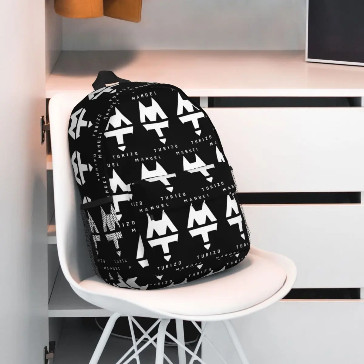 Rapper Manuel Turizo Logo Backpack Hot Sale Daypack Large Capacity Boys Girls BookBag Shoulder Bags for Men Women School Bag