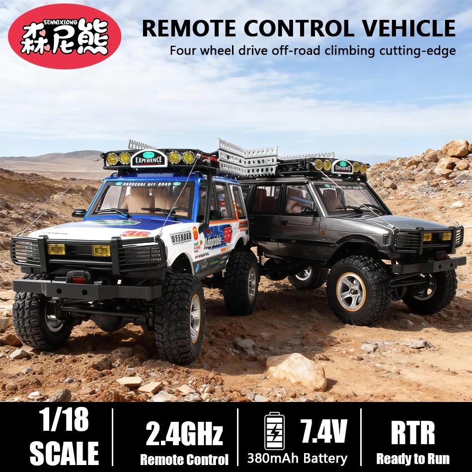 

SENNIXIONG JXC 1/18 4x4 1801 RTR RC Rock Crawler Off-road Car Climbing Truck Buggy All Terrain Vehicle Pickup Toy for Adult Gift