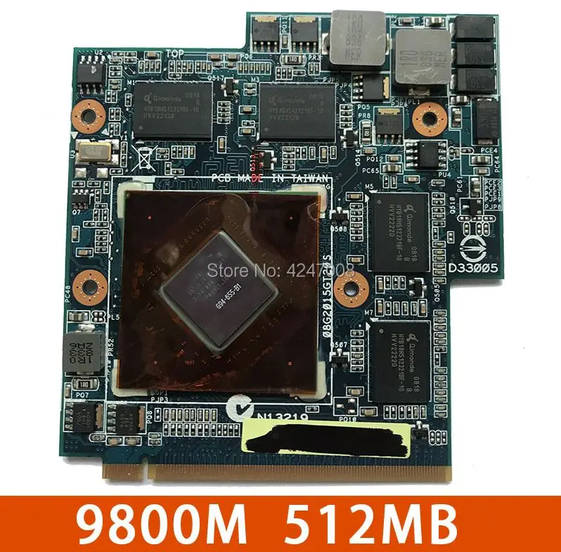 

69N0BBV10B01-B01 69N0BBV10A03-A03 08G2015GT21I 9800M GS G94-655-B1 9800M Video VGA Card for Asus G60VX G51VX G50VT G50V