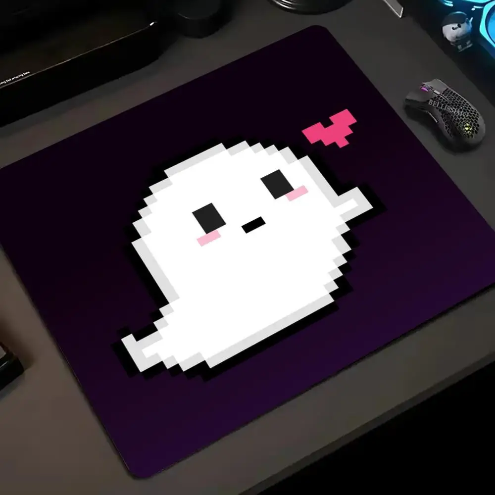 

400X450X4MM Adorable Pixel Ghost mouse pad cute - core design perfect desk accessory for both gaming and office use