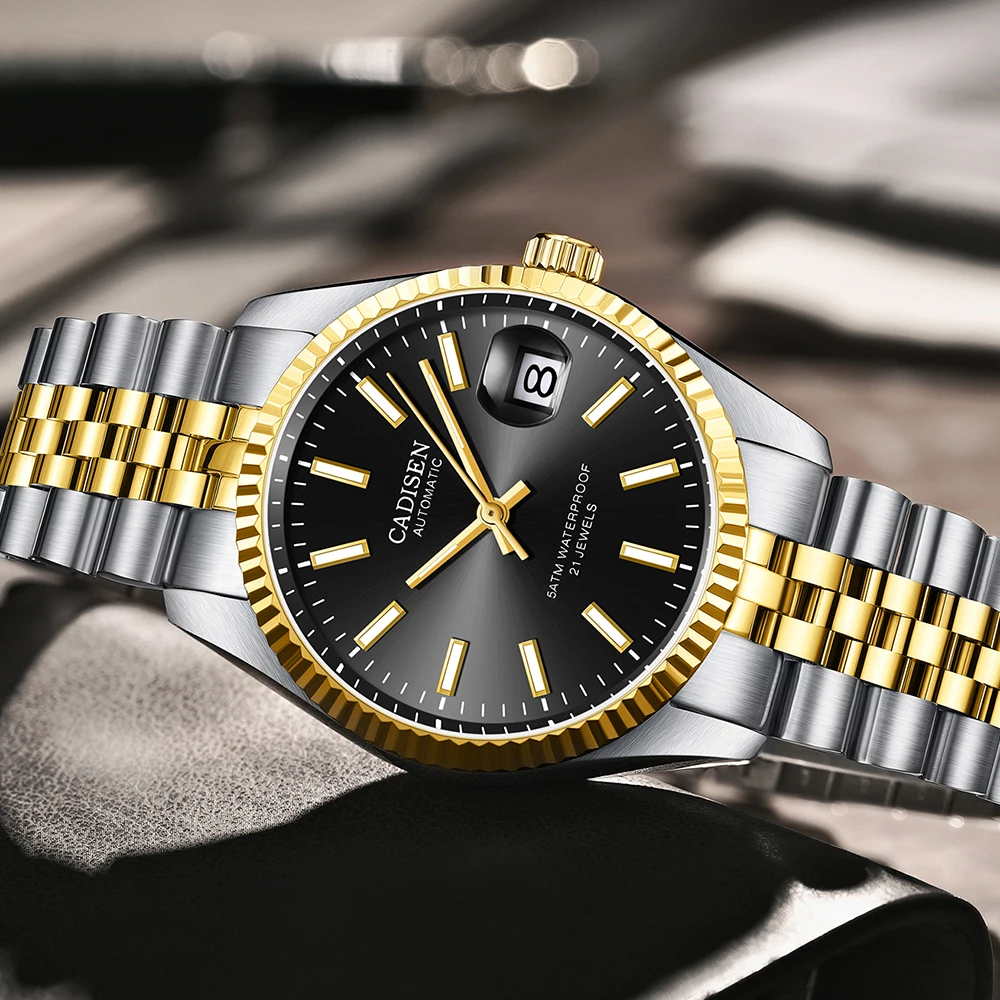 Cadisen 스테인레스 스틸 남성용 기계식 손목시계  - Luxury Watch Grade 리뷰 및 가격