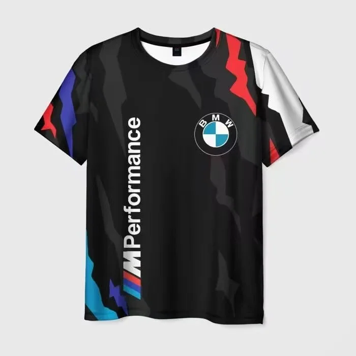 

25/26 Latest Popular BMW Racing Team Uniform T-shirt Casual Team Uniform Summer 3D Printed Adult Fashion T-shirt Breathable Top