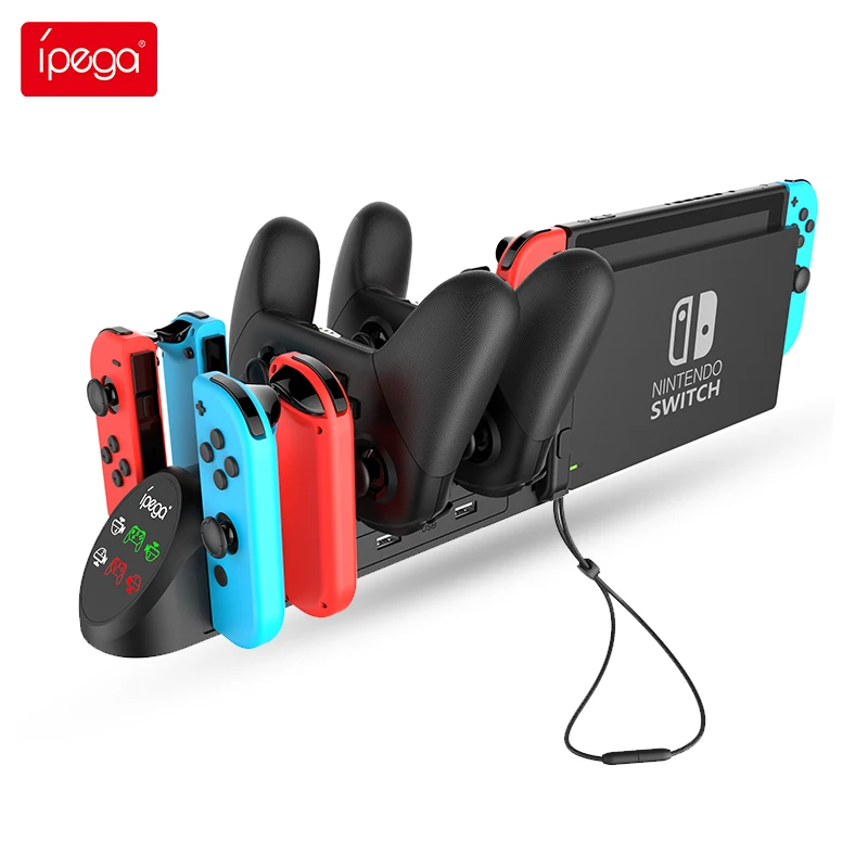 Зарядная док-станция Ipega PG-9187 12 в 1, подставка для контроллеров Nintendo Switch, подставка для зарядного устройства для геймпада Switch Pro