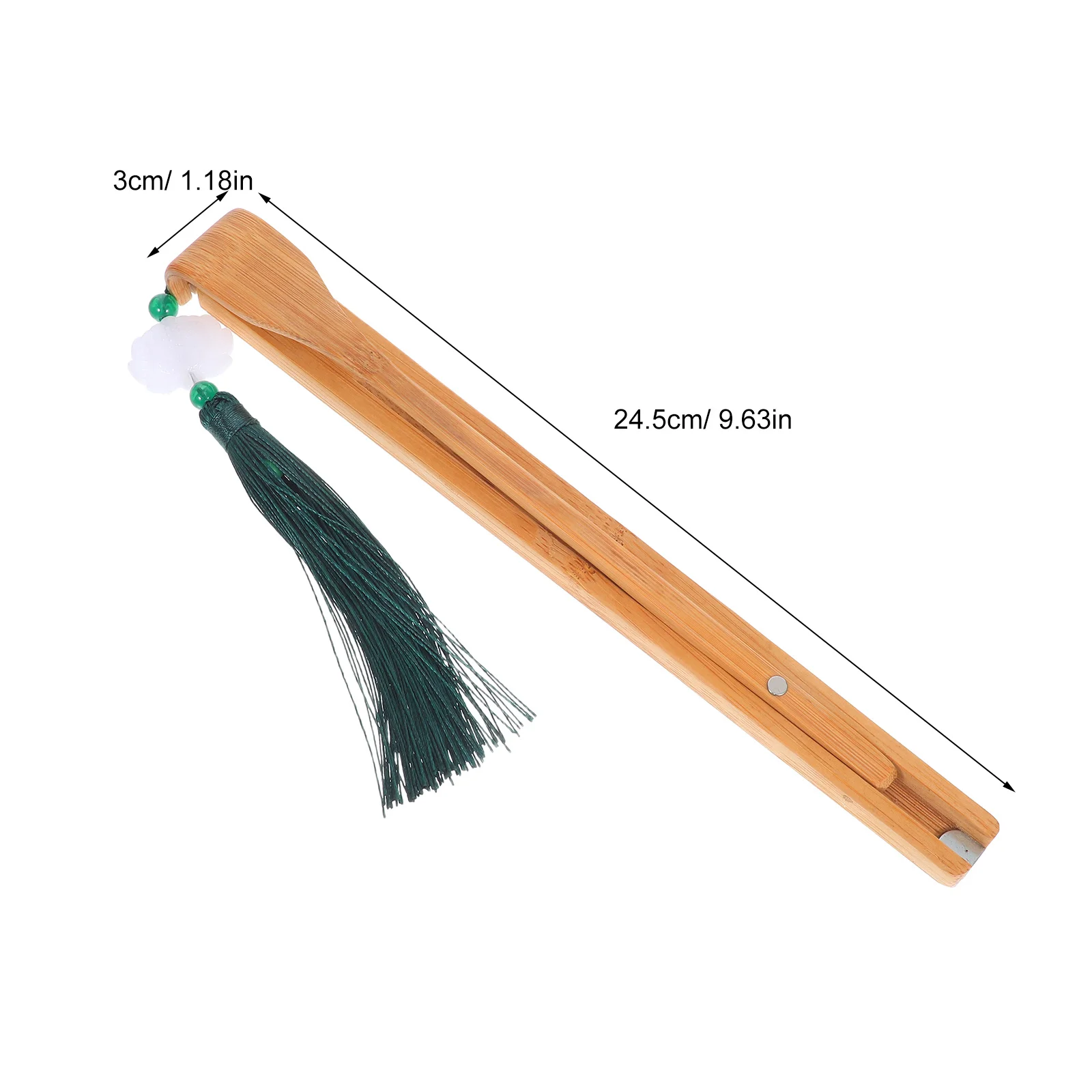 Arranhador traseiro de bambu durável, design dobrável, ergonômico, artesanal, portátil, ferramenta de auto massagem, textura natural, uso em viagens