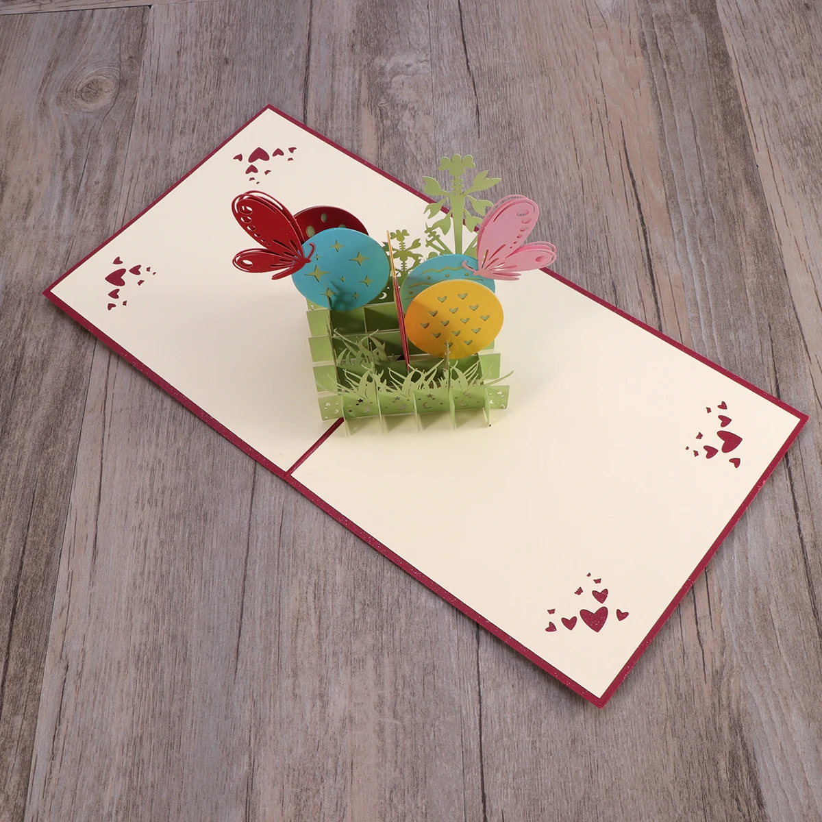 

3D EASTER кролик и яйца цветы вырезы Пасхальные открытки поздравительные открытки ручной работы праздничный подарок на Пасху