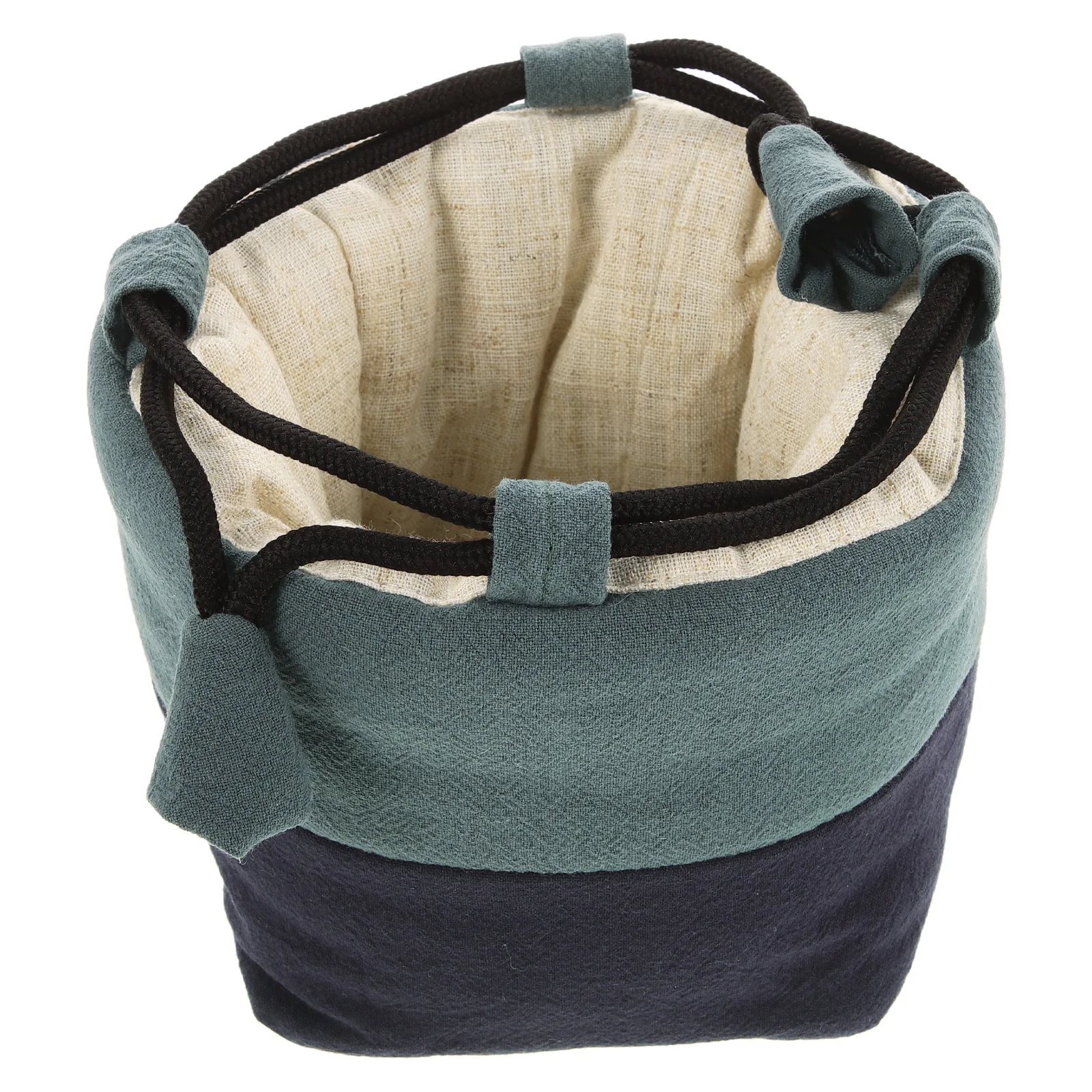 

Teacup Storage Bag Tea Set Pouch Portable Teapot Bag Decorative Household Large Green Blue Drawstring Travel Outdoor Gift