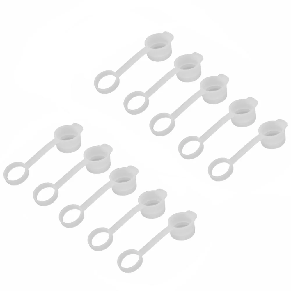 AliExpress NONE 10PCS Silicone Bicycle Water Bottle Dust Cover Transparent Reusable Bike Kettle Lid Top 24mm Diameter