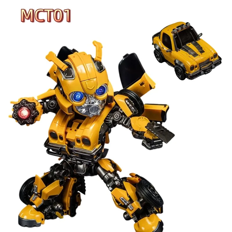 Spot Laser Cat Transforming Toy MachineCat-Toys Off-road Pioneer Bee Q-Version Toy Car Robot Movable Action Figure