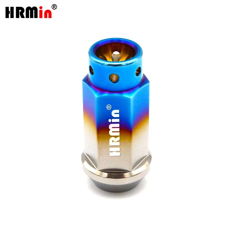6 Holes Closed End 17mm Hex Cone Seat Gr.5 Titanium Lug Nut M12x1.25mm for Toyota 86 Nissan Suzuki Subaru