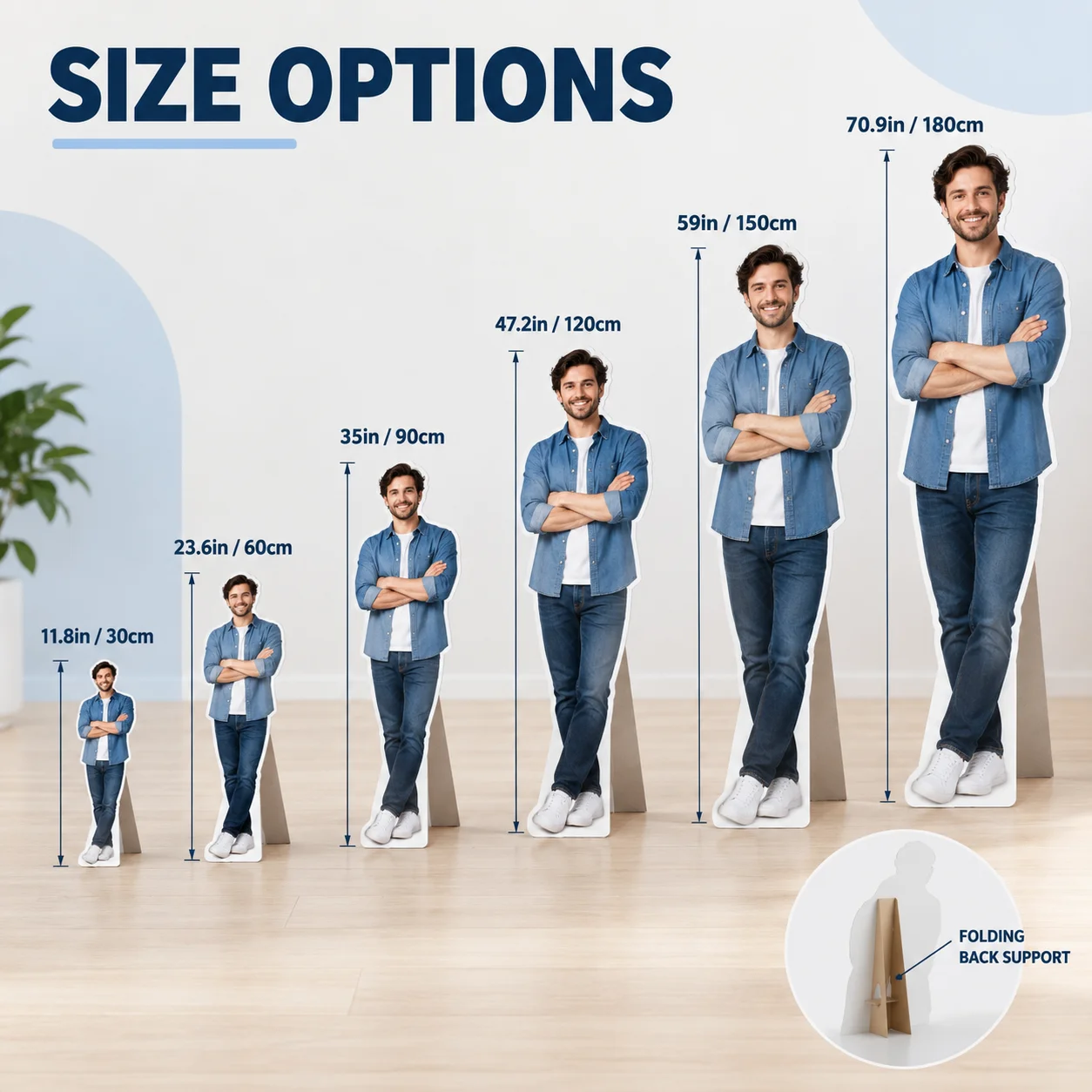 Personalized Full‑Body Standee Prop Custom Life Size Photo Cardboard Cutout for Wedding Christmas Home Decor Display - view 2