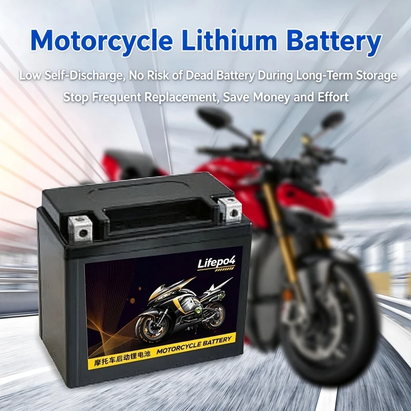 YTX4L-BS Motorcycle Battery 12v Universal Maintenance-free 7A Scooter 125 Lithium Battery 9a Lithium Iron Phosphate Start