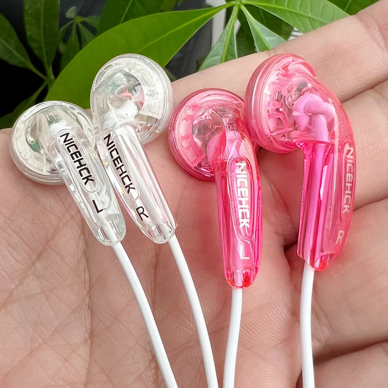 NiceHCK Traceless 3.5mm Type-C HIFI Wired Earbud 15.4mm Dynamic Microphone Earphone Stereo Music Headset Vido MX500 PK1 IEM