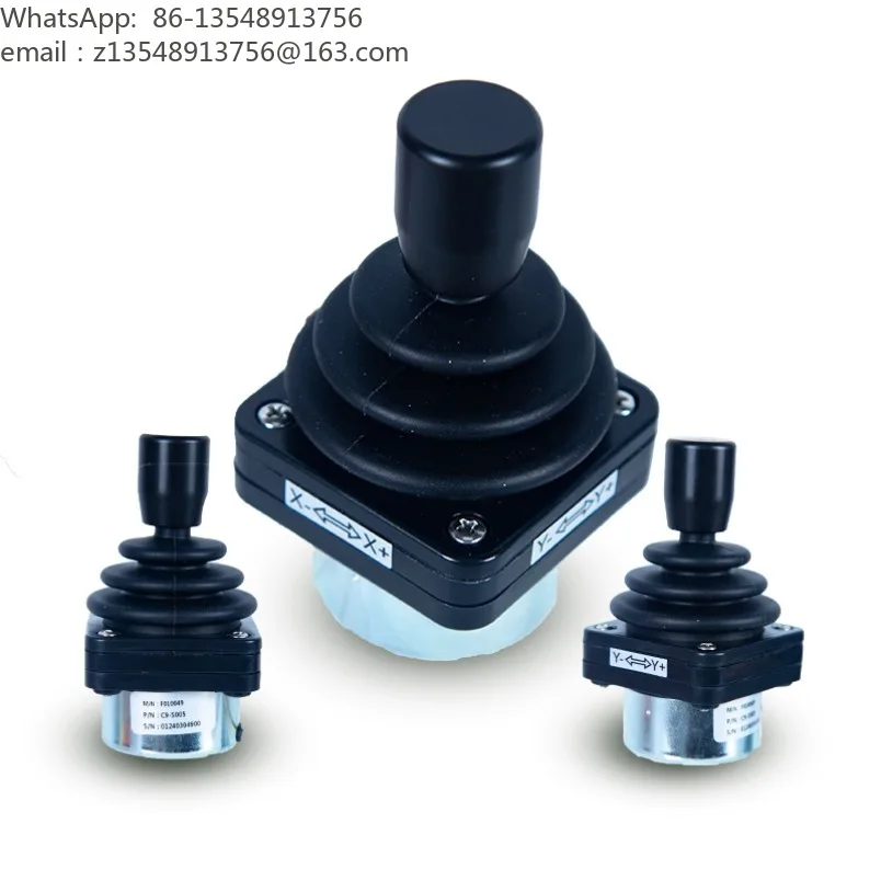 2 Axis Hall Effect Joystick Analog Output Industrial Control Handle Dual-axis Electronic Control Operating Lever