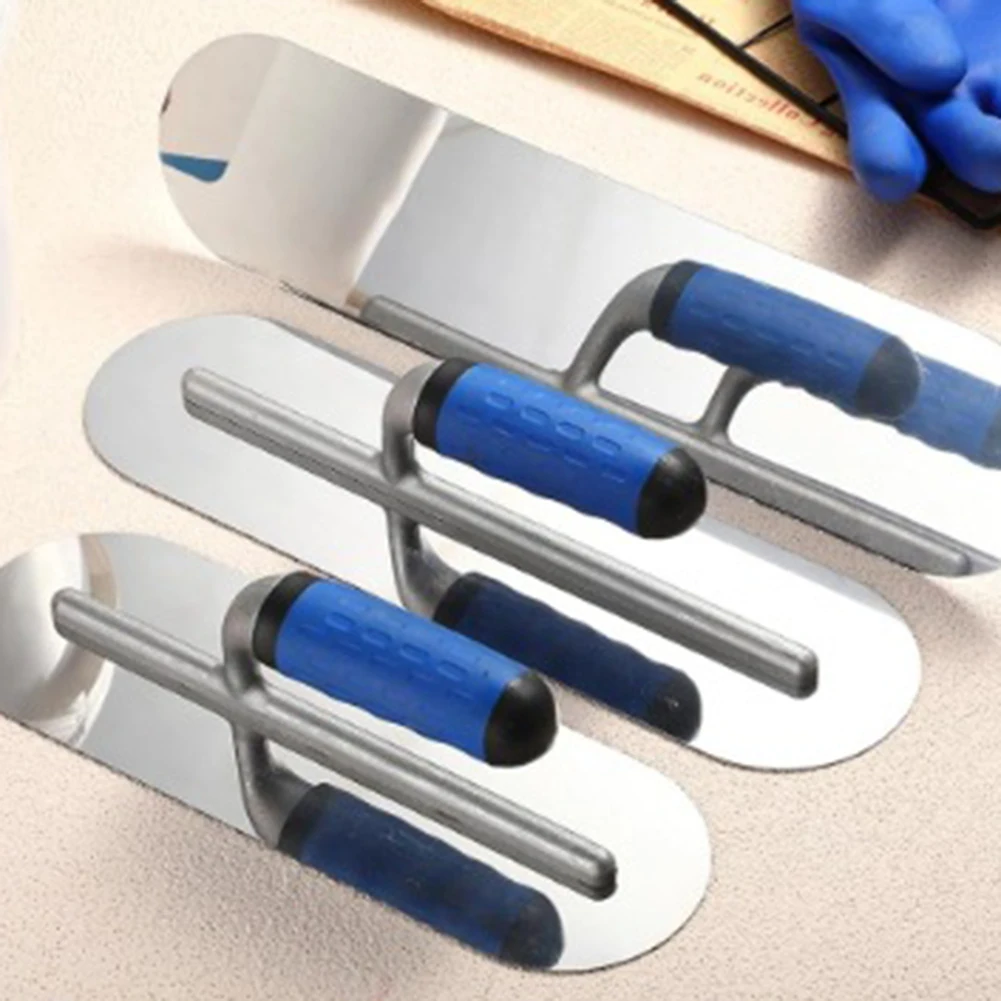

3pc Stainless Steel Trowel Scraper Tools Set with Ergonomic Rubber Grip for For concrete Cement Drywall and Masonry Work