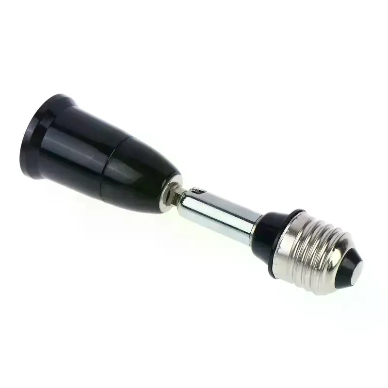 /PFU/E27 To E27 LED Light Bulb Lamp Holder Flexible Extension Adapter Socket Extend Adapter Converter Wall Base Holder Screw 1Pc