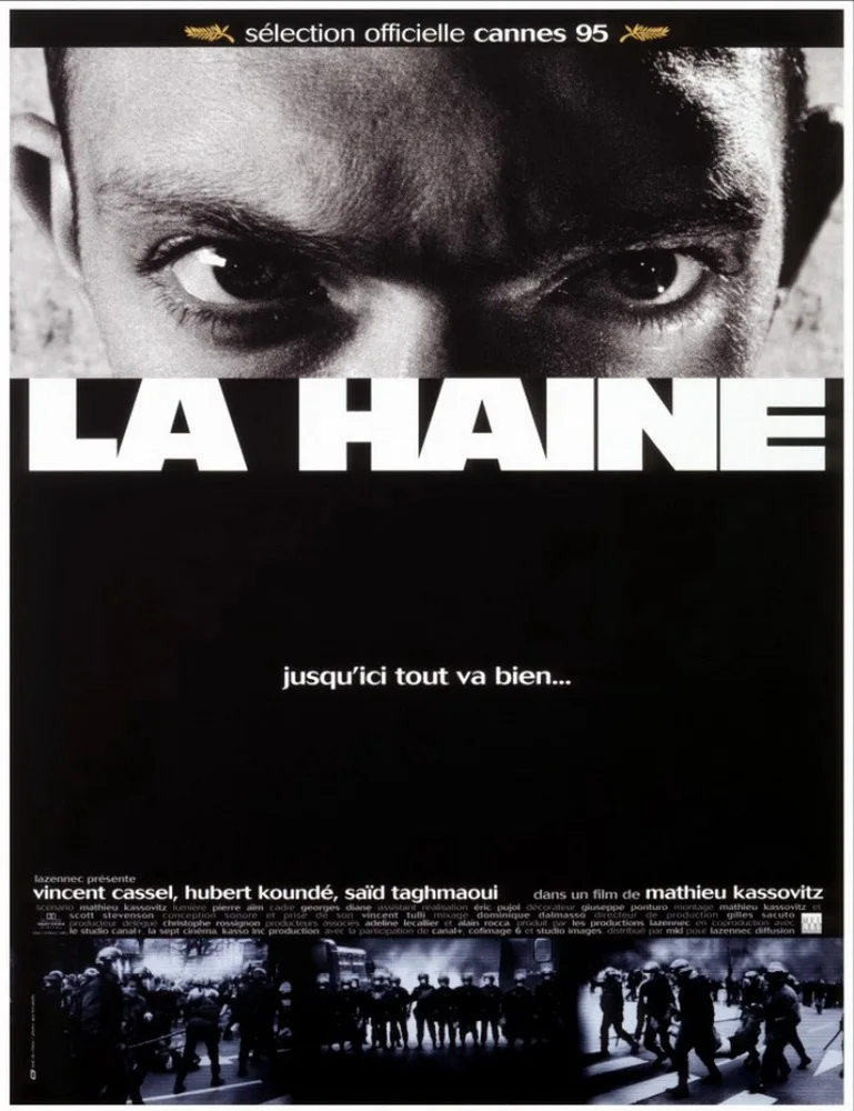 Постер с фотопринтом по фильму «La Haine» (1995) — декор для стен в стиле Рима