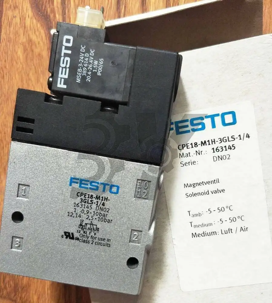 ONE New FESTO CPE18-M1H-3GLS-1/4 163145 Solenoid valve