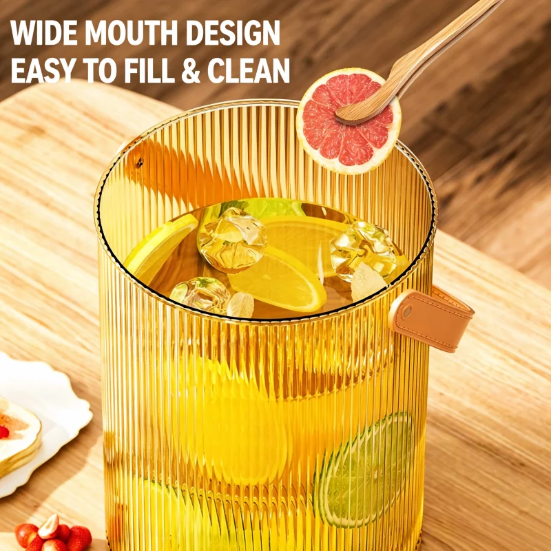 3.5L Striped Cold Water Jug wi - Cold Drink Dispenser ulasan dan harga