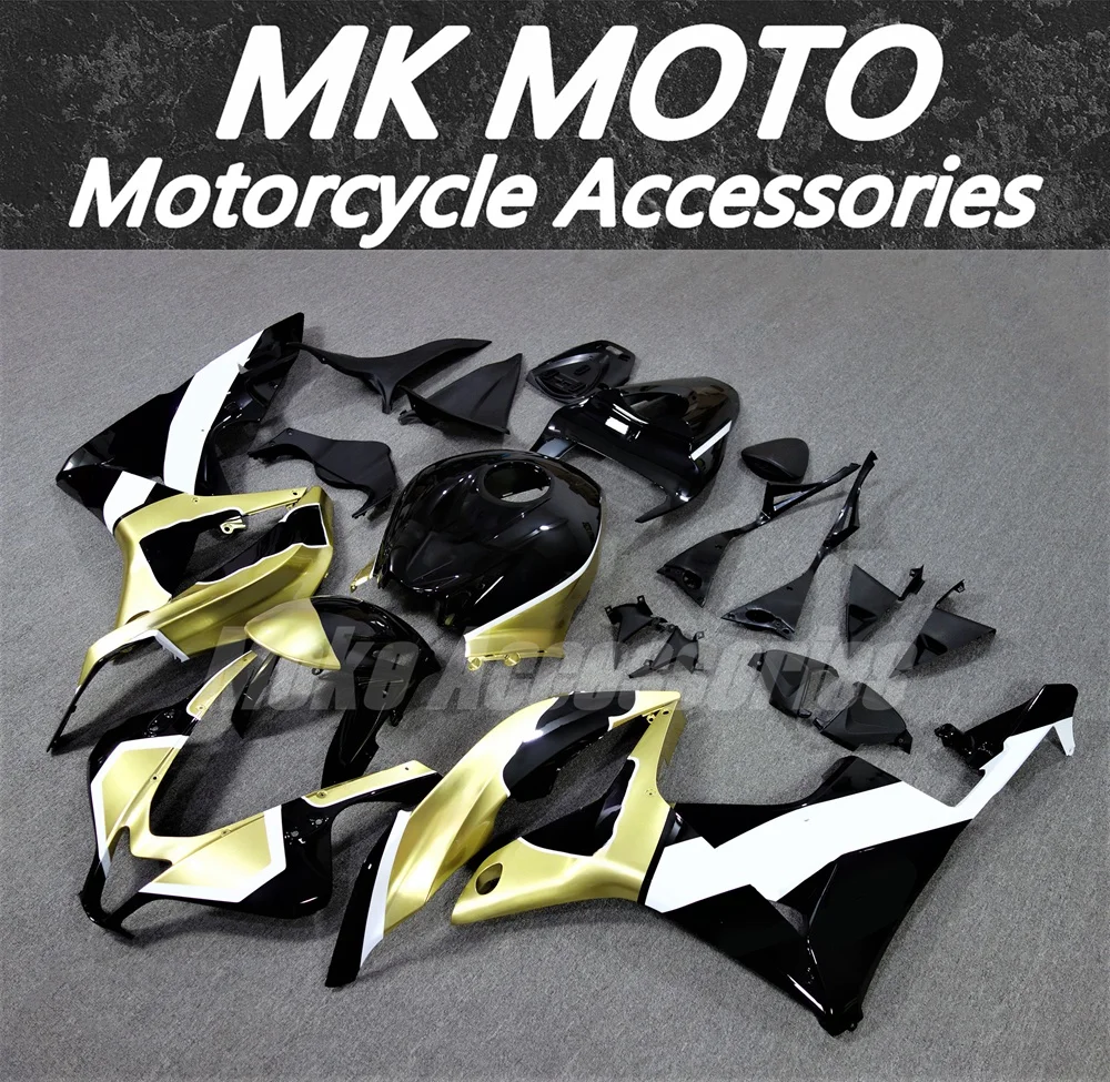 

Комплект обтекателей для мотоцикла Moke moto, подходит для Cbr600rr 2007-2008, комплект кузовных работ, высокое качество, инъекция ABS, новый, золотой, черный