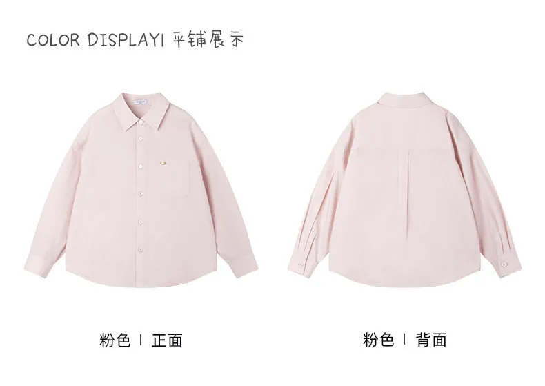 1pc Top 2026 winter autumn Girls Teenager blouse T shirts long sleeve student pink Daily wear 4 to 10 12 year