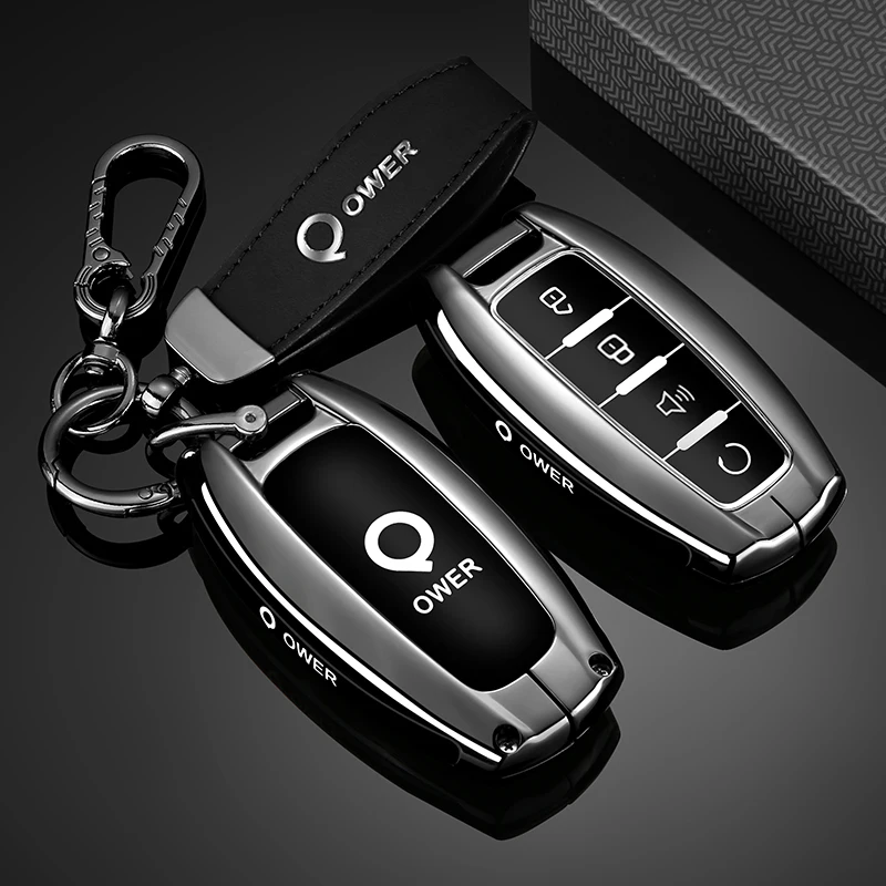 Zinc Alloy for Great Wall Poer GWM Ute Cannon Pao P Series Car Key Cover Case Full Protective Holder Shell Keychain Accessories