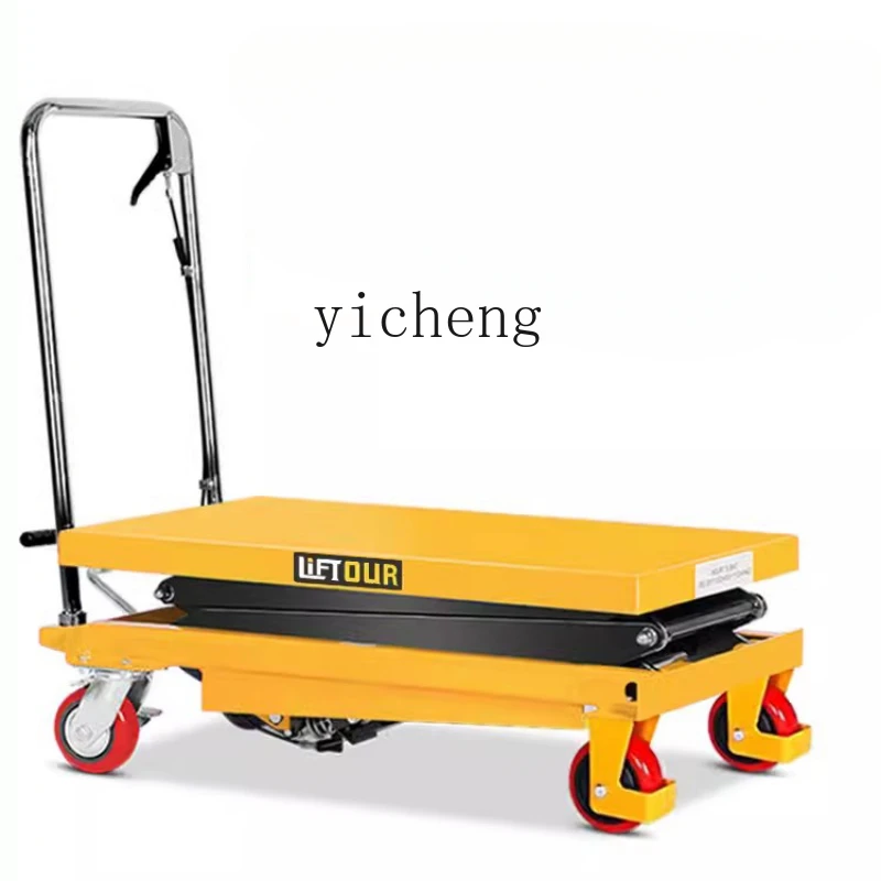 ZF Manual Scissor Hydraulic Lift Handling Trucks Mobile Trolley Forklift