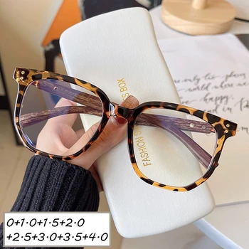 Dames vierkante oversized leesbril unisex dames blauw licht blokkerende verziend bril mode luxe ver zicht brillen
