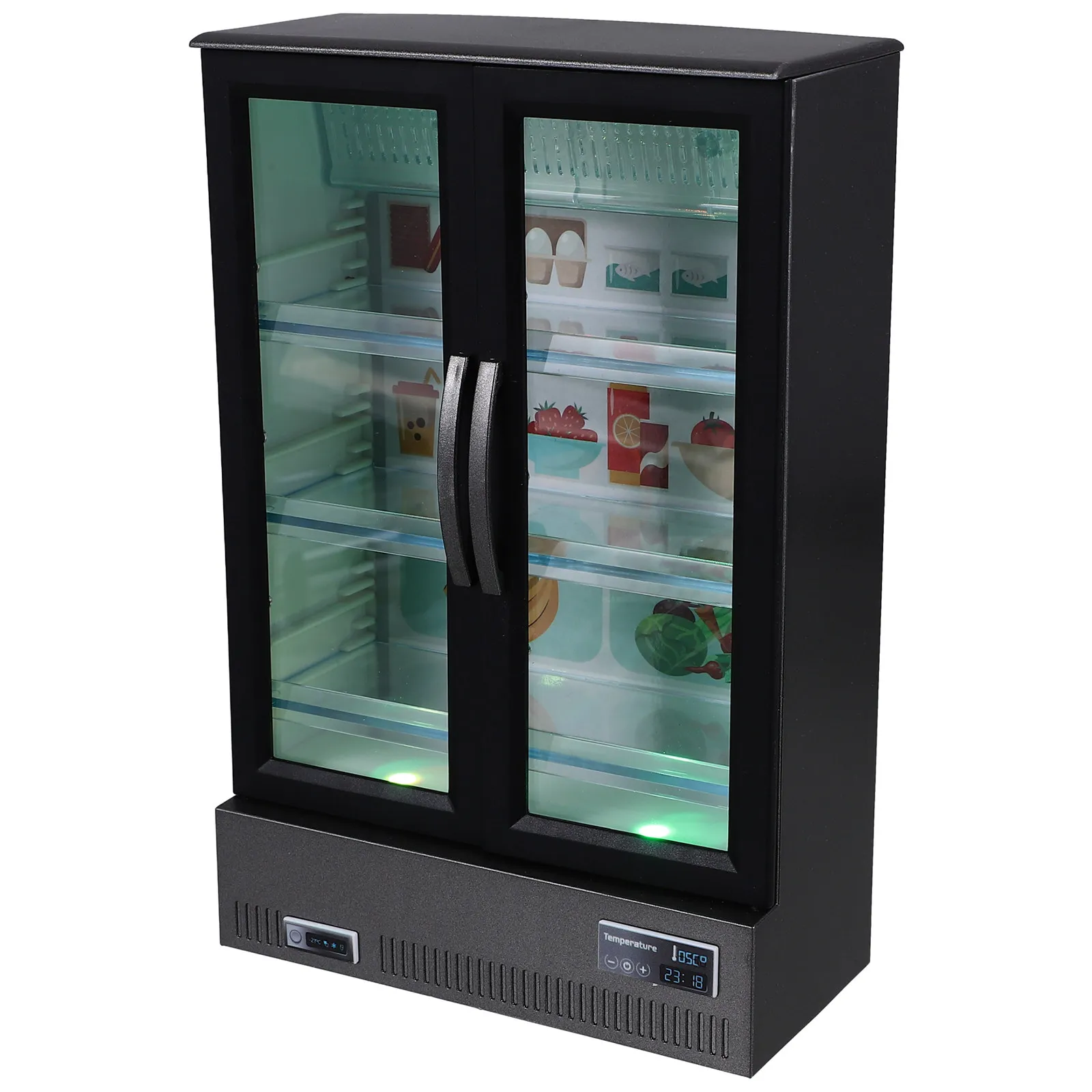 

Mini House Refrigerator Plastic Decoration Smooth Surface Miniature Fridge for Mini House Furniture Accessories and Decorative