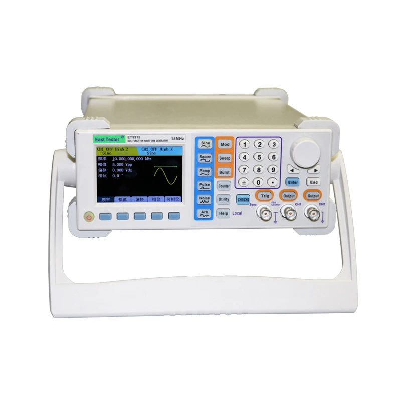 Zweikanaliger Funktions-/Wellenformgenerator der ET33X-Serie, 3,5 Zoll, 480 x 320 TFT, LCD, 4 Modelle ET3315X, ET3325X, ET3340X, ET3360X